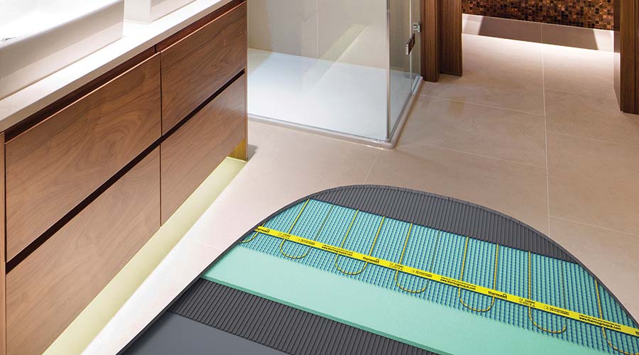 Electric Underfloor Heating, How To Lay Tile Over Heated Floor