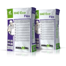 Kerakoll H40 tile adhesives for ceramic, porcelain, mosaic and natural stone wall and floor tiles