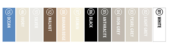 Kerakoll Fugalite Bio grout colour chart